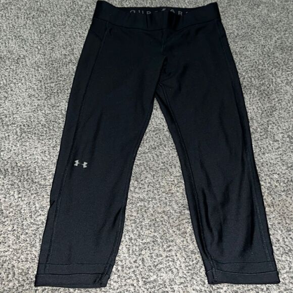 Under Armour - Black Spandex crop Leggings - L - Picture 1 of 3